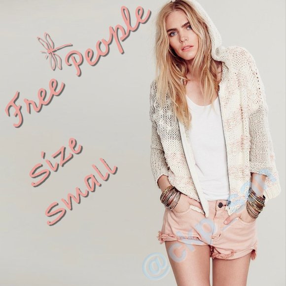 Free People Star Spangled Hoodie Sz S